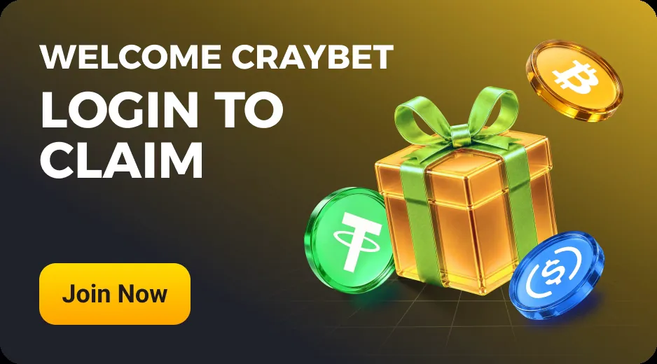 Welcome Craybet: log in to claim your bonus
